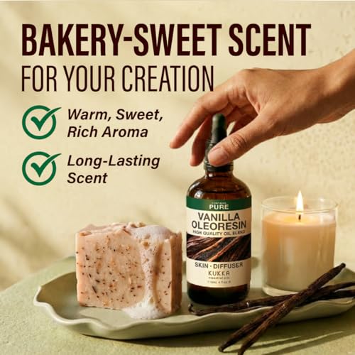 Image of 100% Pure Vanilla Oil - 4 Fl Oz Vanilla Essential Oil for Hair, Skin, Diffuser, Aromatherapy & DIY Soap Making Scent (Pack of 3)