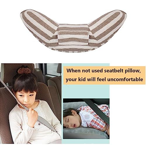 Image of Kids Car Seat Travel Neck Pillow Soft Neck Support Cushion Car Seat Belt Cover Cushion Pillow Car Seatbelt Shoulder Pad Head Neck Support Pillow Seat Strap Pillow for Car Airplane Pushchair Travel