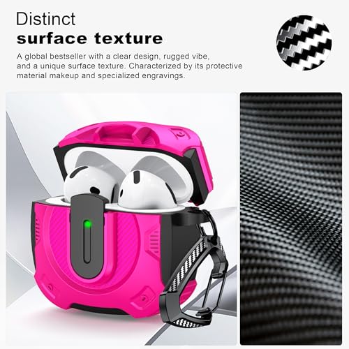 Image of RFUNGUANGO for AirPods 4 Case, Rose Red