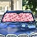 Bow Cherry Pink Windshield Sun Shade Blocks UV Rays Sun Visor Protector Sunshade Accordion Folding Sun Reflector Auto for Car Truck SUV to Keep Your Vehicle Cool
