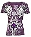 Archaic by Affliction Women's T-Shirt Tall Tale XL Purple