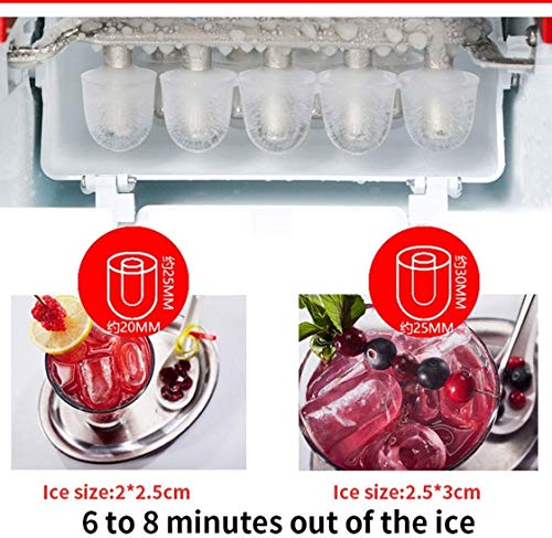 Máquina eléctrica portátil para hacer cubitos de hielo miniatura 5