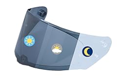 Photochromic Visor Compatible With Assault,Rapid,Stream Helmet FF320/328/353/800 Shield Transition (320/328/353/800 Clear/Smoke)