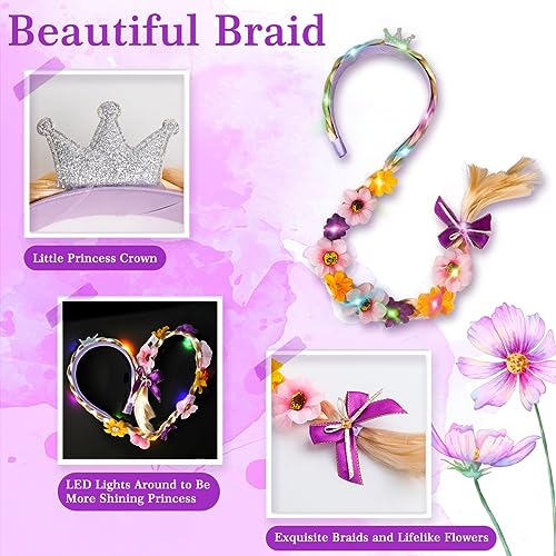 Meland Princess Dresses for Girls - Light Up Princess Costume for Little Girl, Halloween Costumes & Gift for Toddler Age 3-103