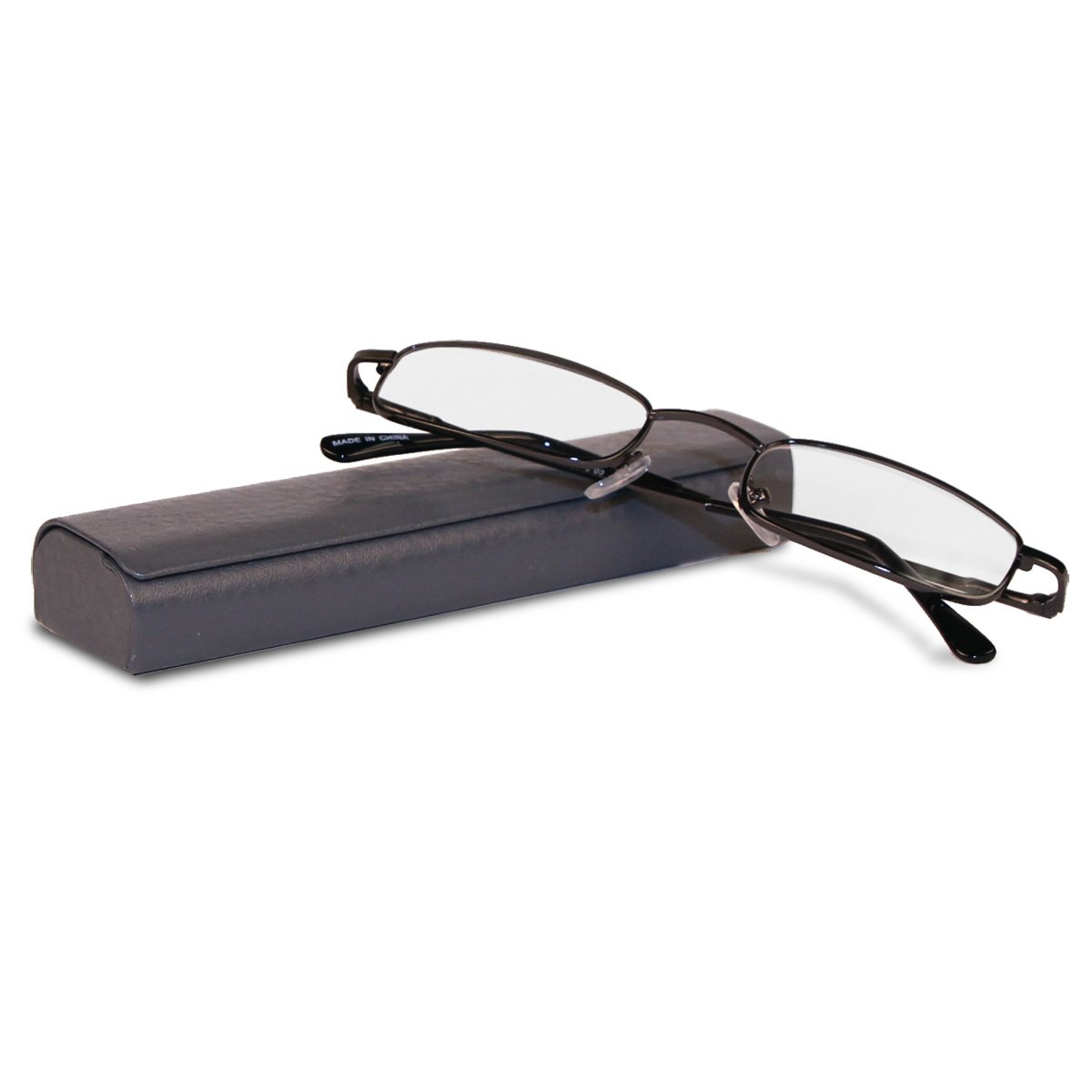 Urban Boundaries Classic Spring Hinged Reading Glasses with Leather