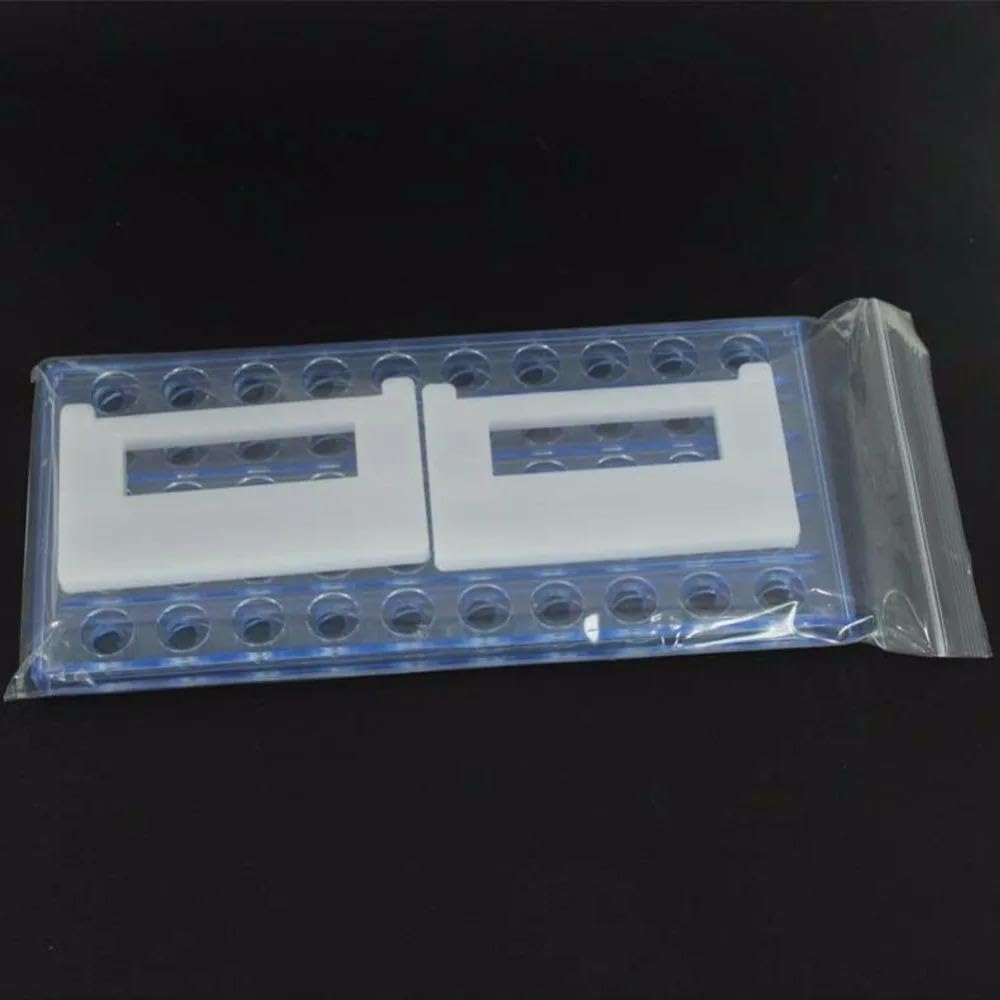 Röhrchen – 13 x 100 mm klares Reagenzglas-Set mit Kappen und Gestell