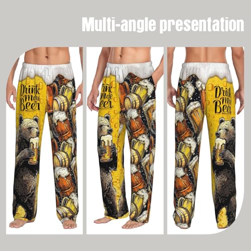 Men's Pajama Bottoms Men's Pajama Pants Lightweight Soft Long Lounge Sleepwear Pjs Bottoms with Pockets Drawstring2
