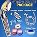 PureAction Vitamin C Shower Head with Hose & Replacement Filters - Hard Water Softener - Chlorine & Fluoride Filter - Water Purifying Filtered Showerhead with Beads - Helps Dry Skin & Hair Loss
