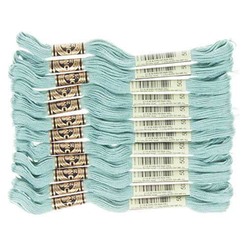 Image of DMC 6-Strand Embroidery Cotton Floss, Medium Blue Green