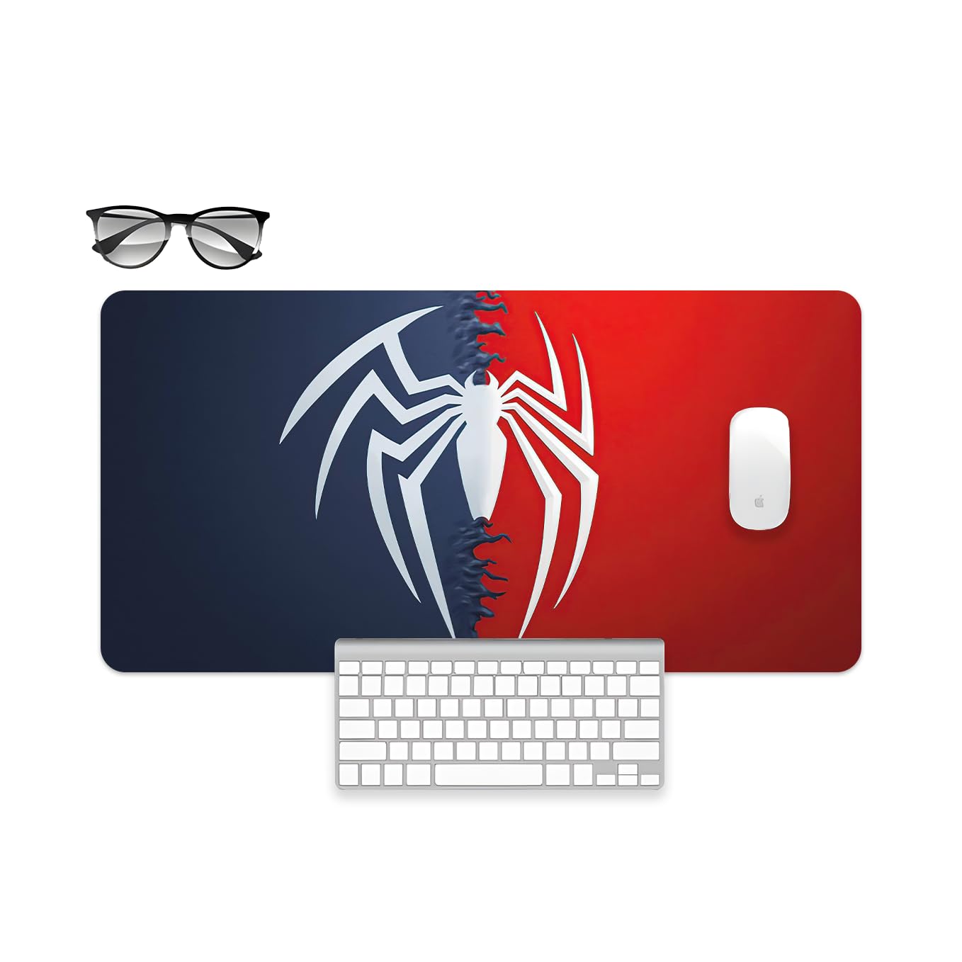 SoulAbiti Marvels Spiderman and Venom Art Mouse Pad - 23.6 x 11 Inches Desk Pad - Gaming and Workstation Mat for Superhero Fans - Non-Slip Rubber Base - Smooth Surface for Precise Control (B0CL8Z4DH1) Amazon Price History, Amazon Price Tracker