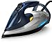 Philips Azur Advanced Ferro da Stiro - 2400 W, con Tecnologia OptimalTEMP, 45 g/min di Vapore Continuo, Colpo di Vapore da 210 g, Piastra SteamGlide Plus, Argento/Blu Scuro (GC4930/10)