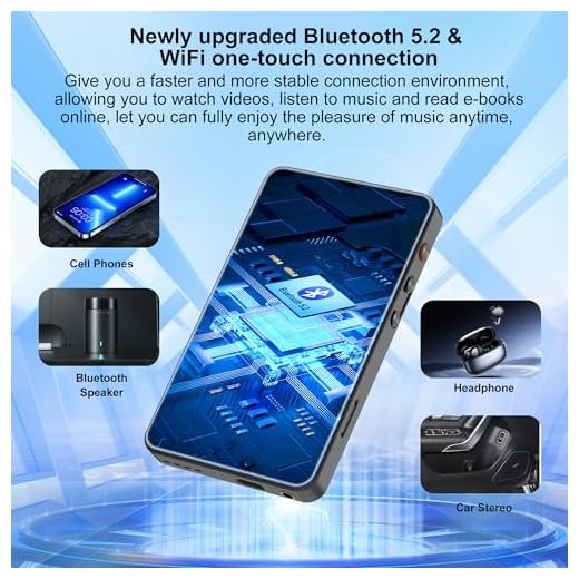 144GB Bluetooth WiFi MP3 Player