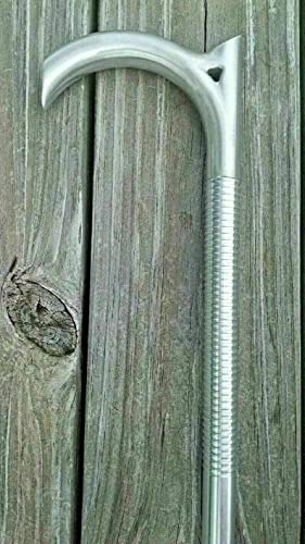 Aluminum Tactical Walking Cane-Solid Steel The Remarkable V Handle Walking Working -Steampunk Cane by Nauticalmartus