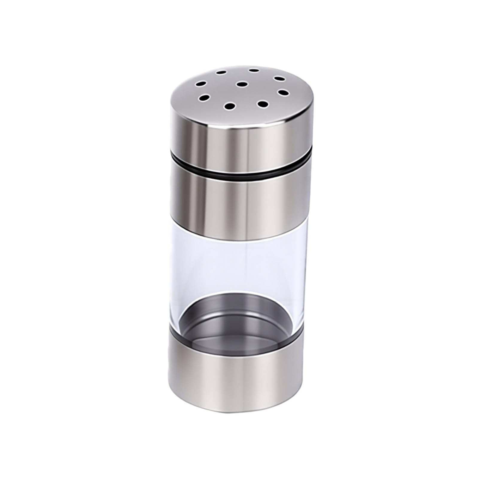 Tnfeeon Juego de Botellas de Condimento con Base de Madera de Roble, Juego de Dispensador de Condimentos de Acero Inoxidable 304, Almacenamiento Hermético de Aceite, Vinagre, Sal y Azúcar,