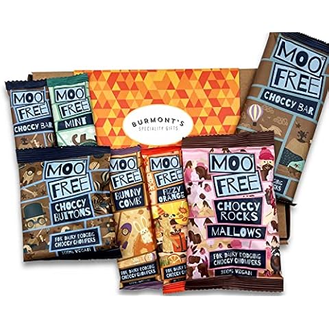 Moo Free Ultimate Chocolate Selection Hamper Gift Box - Dairy Free, Organic, Gluten Free & Vegan - Hamper Exclusive To Burmont's Cover