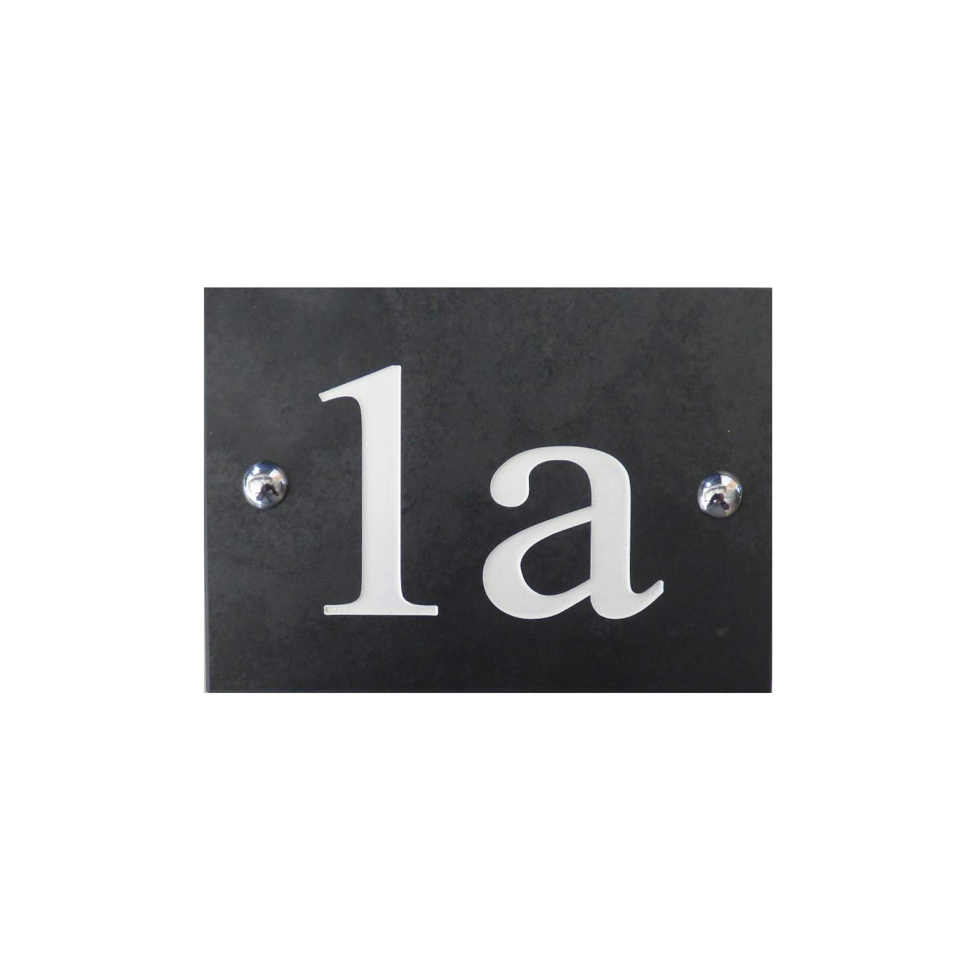 Engraved Slate Number with Letter - Special Custom House Number Plaque