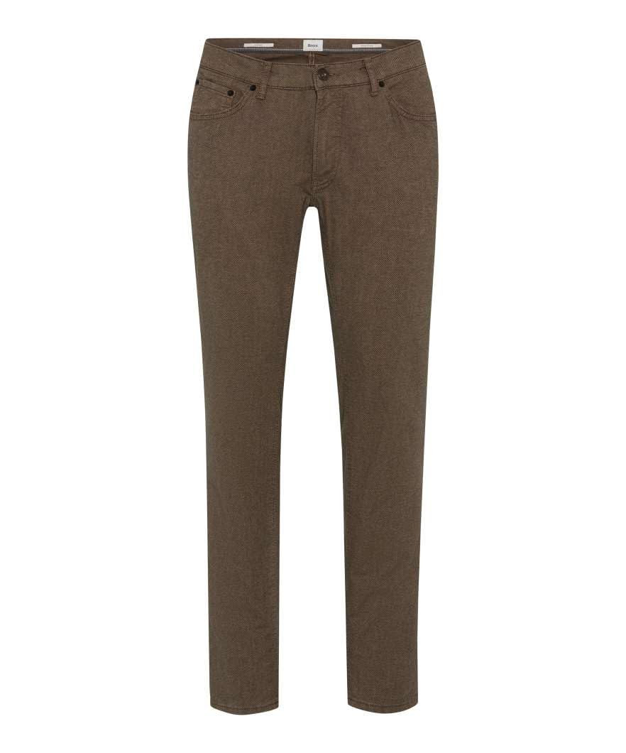BRAX Men's Hi Flex Woo.Look Trousers, 56 Walnut, 34 W/30 L