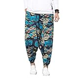 【Match】 Es ist perfekt zu tragen mit Ihren Blusen, Hemden, Hosen lang für einen lässigen Alltag. Hose passt Männern und Frauen perfekt durch elastische Gummibänder oben und unten.