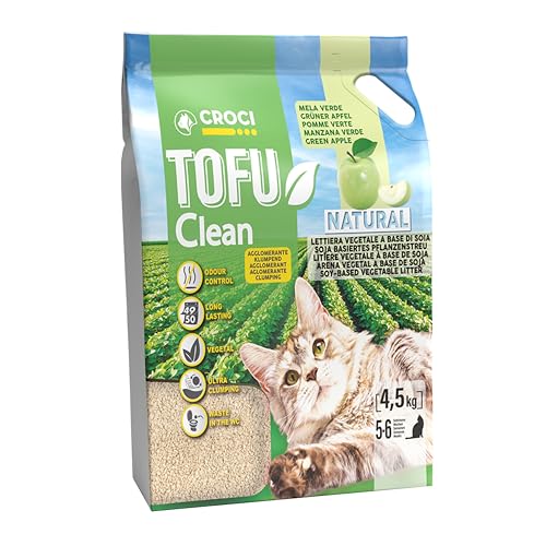 Croci Arena Tofu Clean de 10 l de manzana verde – Arena para...