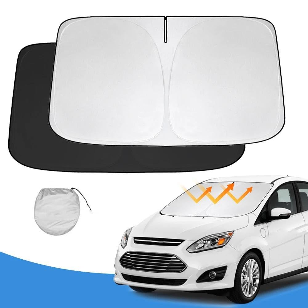 Parasole per parabrezza Parabrezza Parasole Per Per C-Max Per CMax 2013-2022 Finestra Ombra Parasole Copertura Pieghevole Blocchi Raggi UV Mantieni Tua Auto Più Fresca