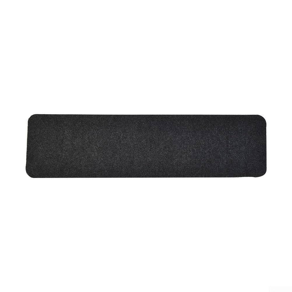 Stair Anti-skid Carpet, Self-Adhesive Stair Treads Protective Carpet, Stair Protectors Device Rectangular Wash Mat, Dark Gray