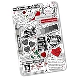 Kindle Insert for Clear Cover | Gothic Bookish Decor | Kindle Cardstock Insert | Booktok Smut Stickers Case Insert | Dark Romance Book Gifts (Kindle 11th Generation Paperwhite 6.8