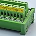 Electronics-Salon DIN Rail Mount 30 Position 24A / 400V Screw Terminal Block Distribution Module.