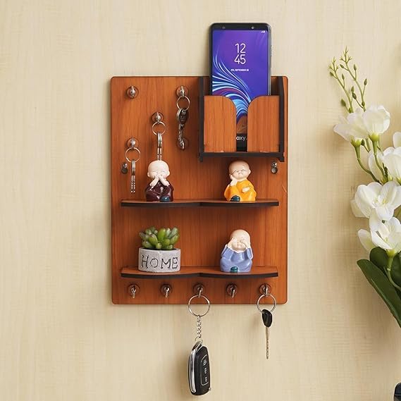 Porte-clés mural en bois de qualité supérieure idée cadeau Diwali