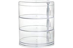 jojofuny Rotating 1pc box Bracelets Candy Multi-layer for Jewelry White Case