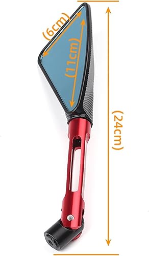 Miniatura 2 de Espejo universal motocicleta espejo CNC lateral retrovisor para Yamaha MT01 MT25 MT03 MT07 MT09 MT10 MT125 MT-125 (color verde, tamaño normal)