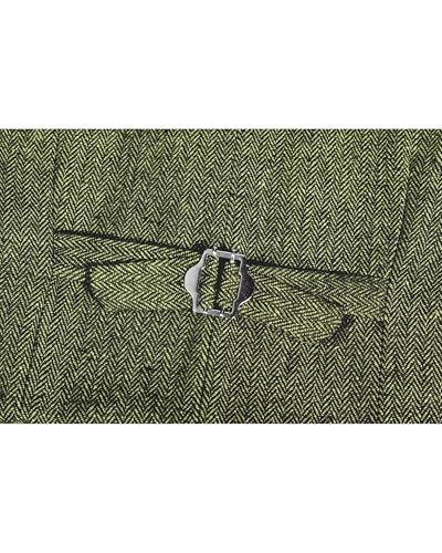 Image of Retro Boys Tweed Vest for Kids Formal Dress Herringbone Suit Vest for Toddler Boy Wedding Waistcoat