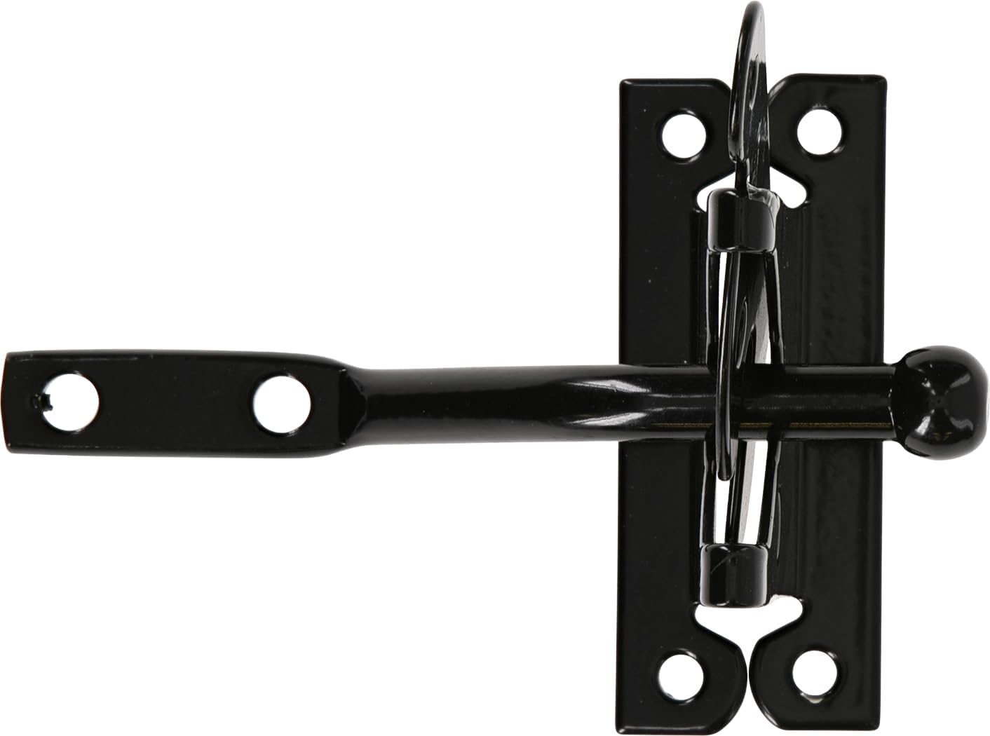 The Hillman Group 851370 2x4 Automatic Gate Latch, Black Finish