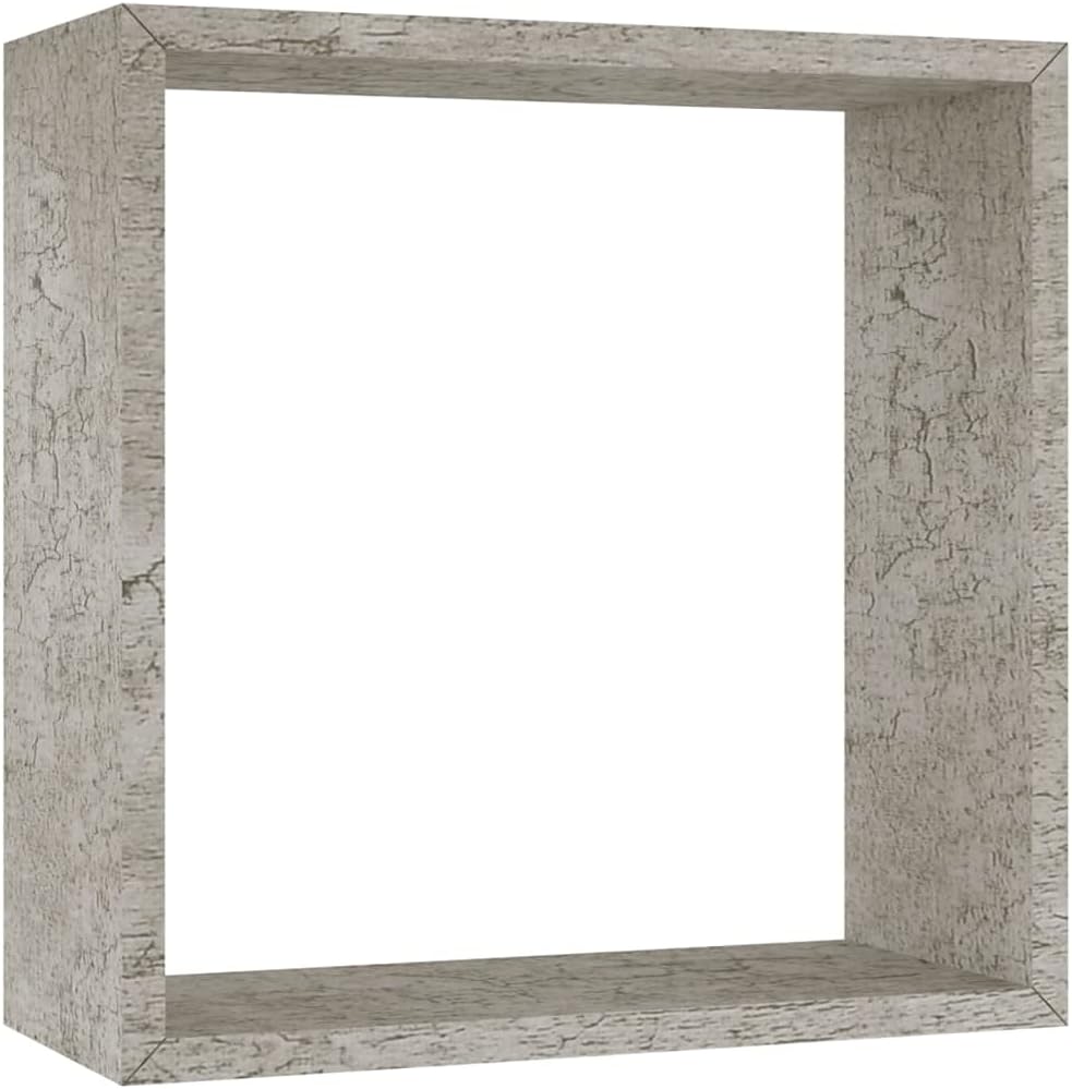 Wall Cube Shelves 3 pcs,Display Shelf,Photo Shelve,Speakers Shelves,Home Room Wall Decor,Modern Shelves,Bathroom Shelves,for Living Room,Bedroom,Picture Frames,Kitchen,Concrete Gray
