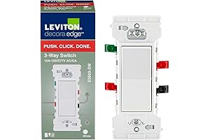 Leviton Outlet Push Click Done 15 Amp - Enhanced Safety, Easy Installation, Lasting Durability