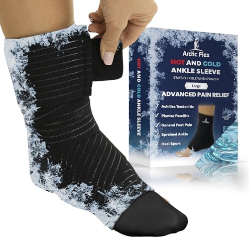 Arctic Flex Cold Therapy Socks - Reusable Ice Cooling Sock for Hot Feet, Heels & Ankles - Pain Relief for Swelling, Bunion, Plantar Fasciitis, Metatarsalgia, Chemotherapy & Diabetic Neuropathy