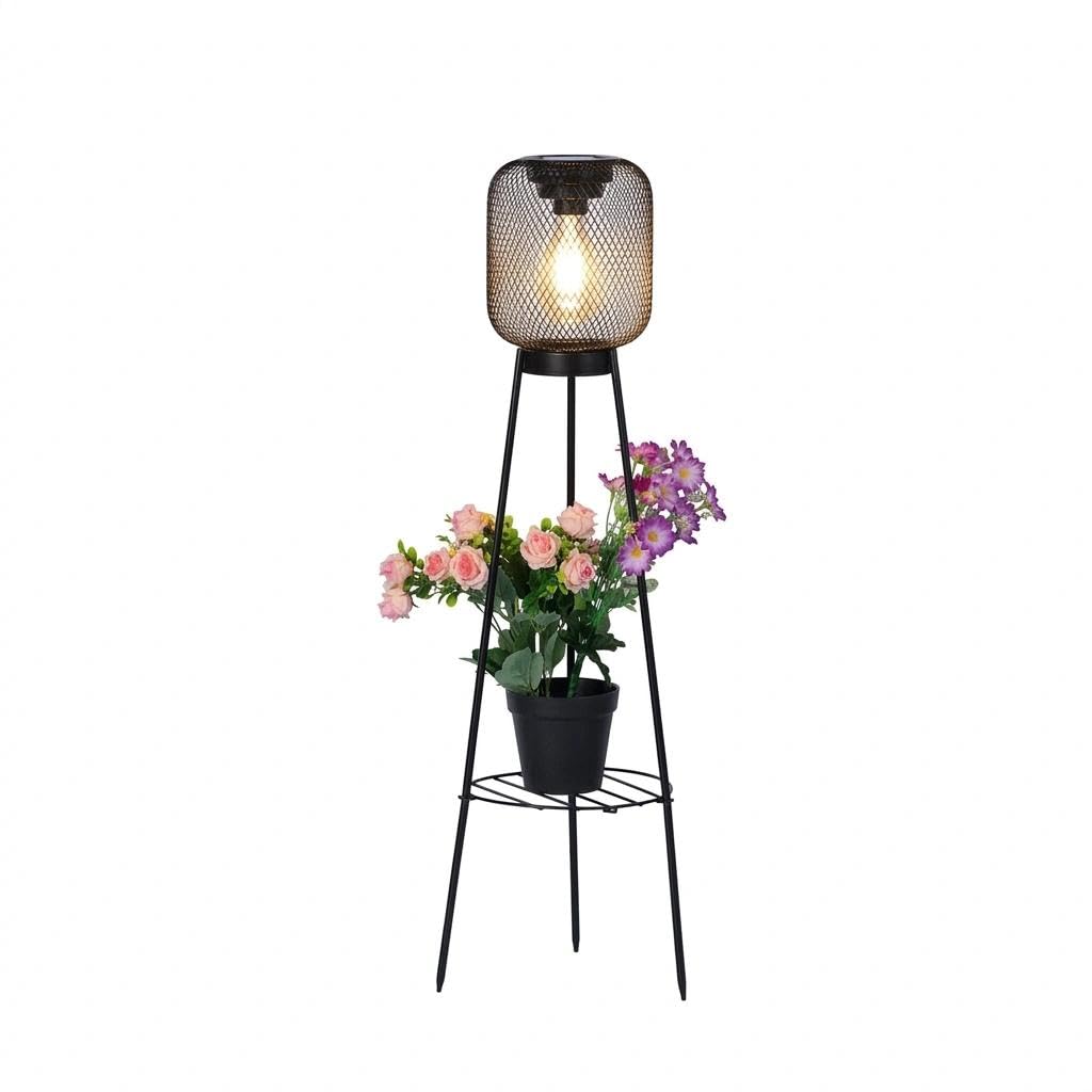 Lámpara Solar LED de (Adorno de luz de cesta con luz de red) | Material de hierro, LED solar, IP65, iluminación continua más de 36 h, decorativa para exterior