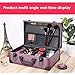 CGTENBS Travel Makeup Artist Beauty Nail Suitcase Organizer with Cosmetics Organizer Makeup Case(D)