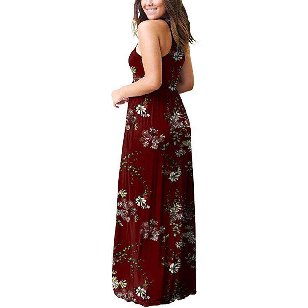 casual sleeveless maxi dress