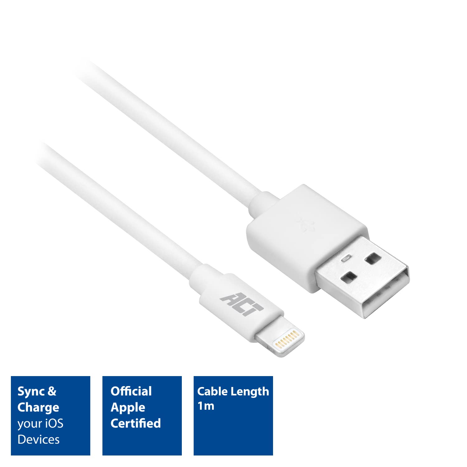 ACT AC3011 Câble USB vers Lightning 1 m