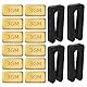 AIEX 4 Sets Deckenventilatorflügel Auswucht Kit Einschließlich 12 Stück 3G Metall Selbstklebende Goldblöcke und 4 Stück Schwarze Deckenventilator Clips für Deckenventilator Gewichtsausgleich