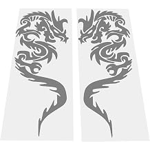 Car Sticker Chinese Loong Zodiac Signs Dragon Vinyl Tape Motorbike Auto Truck Body Window Laptop Cup Bicycle Decal Grey