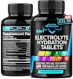Electrolytes - Electrolyte Tablets with Magnesium, Sodium, Potassium, Chloride, Vitamins D3 & B6, Kelp Powder - Salt Pills - Made in USA - Oral Tablets as Capsules - Vegan & Keto Friendly - 240 Tabs