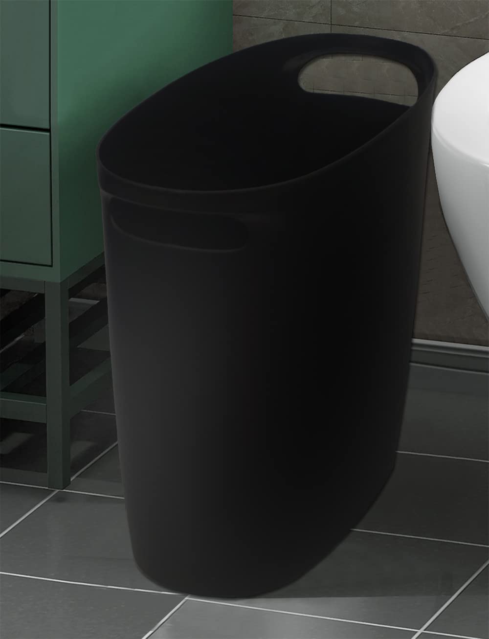 Garbage Container Bin Decorative Round Small Trash Can Wastebasket 2 Pk Househol