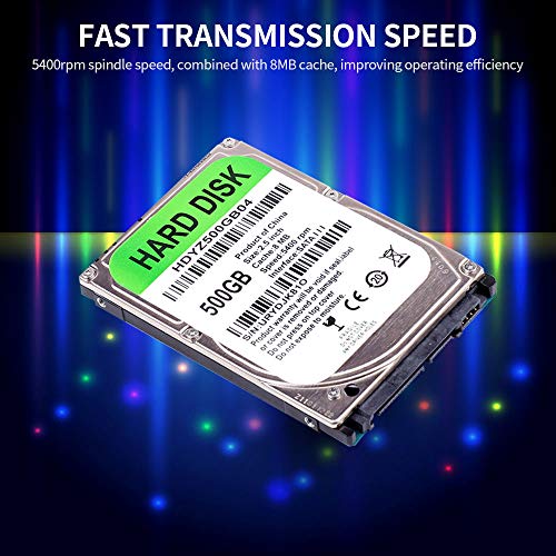 Image of Graflsoa 2.5 inch Mechanical Hard Disk SATA III Interface Laptop HDD 500GB 8MB Cache 5400rpm Speed Hard Drive for Laptop