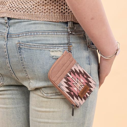 Image of Wrangler Western Card Wallet for Women Aztec Credit Card Holder for Women
