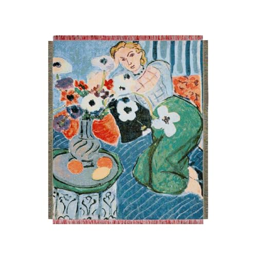 フォービズムの旗手 Odalisque, Blue Harmony,ブランケット マルチカバー, ソファカバー 130X160cm… ………