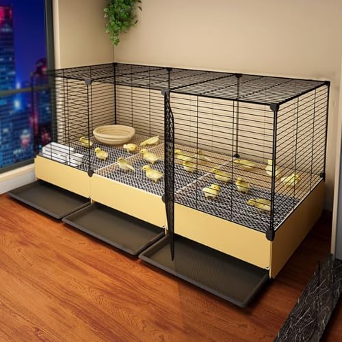 HXNXSY 鳥籠 鳥かご 鳩かご 広い空間 1.5cmの隙間 逃げるのは簡単ではない 鳥ケージ 17cmスプラッシュガード 食べこぼしを減らす 鳥小屋 引き出し式トレイ お手入れ簡単 トリカゴ とりかご (105*35*55cm)