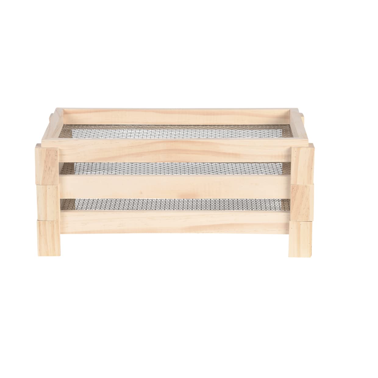EsschertDesign, essiccatore per erbe aromatiche, in legno, 23 x 36 x 16 cm, impilabile, 3 strati di asciugatrice, spezie e piante