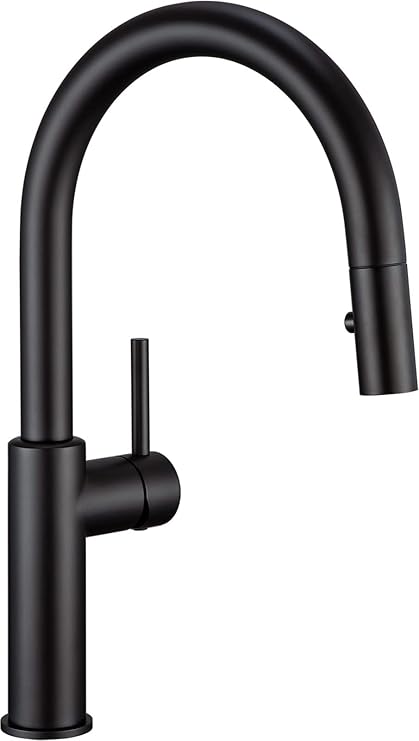 Darnok 79723MB Mia Kitchen Sink Faucet with Pull Down Sprayer, Matte Black