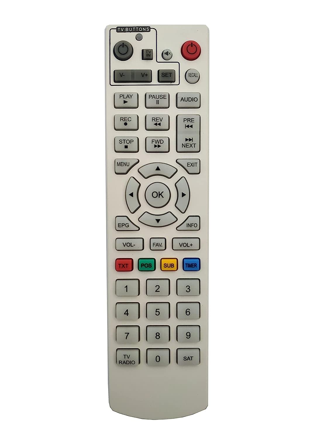 BhalTech Set Top Box Remote Control Compatible for Solid (White) (B0BZJBTMFT) Amazon Price History, Amazon Price Tracker